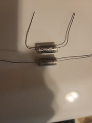 2 Vintage Sprague 196P10491S4 Vitamin Q Capacitor .1 uf 100 DC