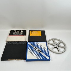 (Lot of 18) x4 Ampex Gold Crest 7″x 1/4” Reels, x6 1800, Scotch, Memorex, TDK 3M