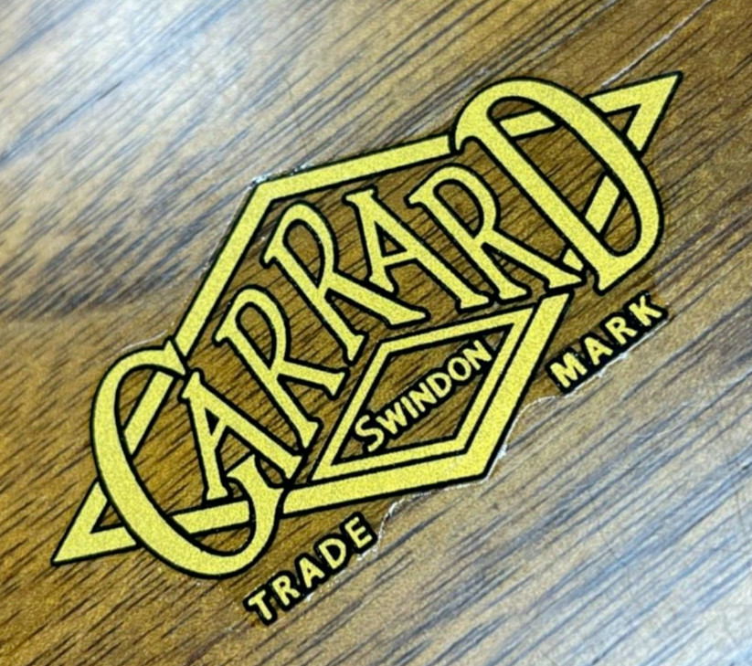 GARRARD LOGO WATER DECAL STICKER LOGO LABEL – New reproduction DIY
