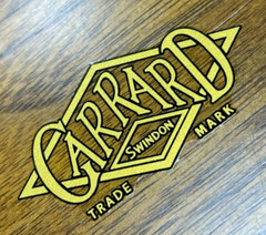 GARRARD LOGO WATER DECAL STICKER LOGO LABEL – New reproduction DIY