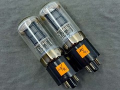 (2) Western Electric 375A Beam Power Tubes Matched Codes Exc Cond Tests NOS TV-7