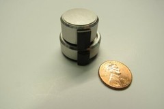 1 ONLY TEAC X-300 X-300R 2-PART MIC LINE OUTPUT CONTROL KNOB