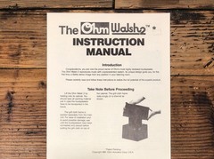 OHM Walsh 2 Speaker Owners / User Manual *Original*