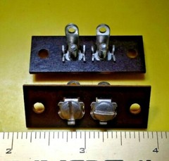 NOS H.H. Smith #872 Phenolic Terminal Strips (Lot of 2) Antenna/Speaker Terminal
