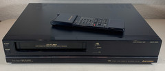 Parts Repair Only Mitsubishi HS-U50 VCR w/ OEM Remote Control Box VHS Player