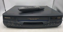 Panasonic PV-8451 Blue Line Omnivision HiFi VCR Plus+ 4-Head VHS & Remote Tested