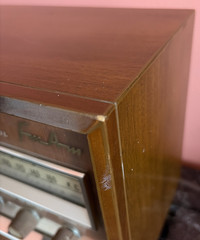 Mid Century Tube FM AM Radio Panasonic 782B Tweed 1963 Please Read
