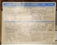 Realistic Beta HiFi, Model 20, 16-600A, Japan, w/remote, instruct., dust cover