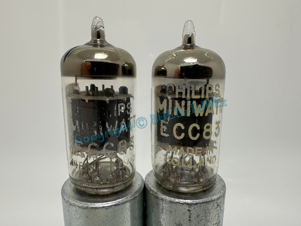 PHILIPS ECC83 SHORT GRAY PLATE TUBES Platinum Matched on AT1000 12AX7