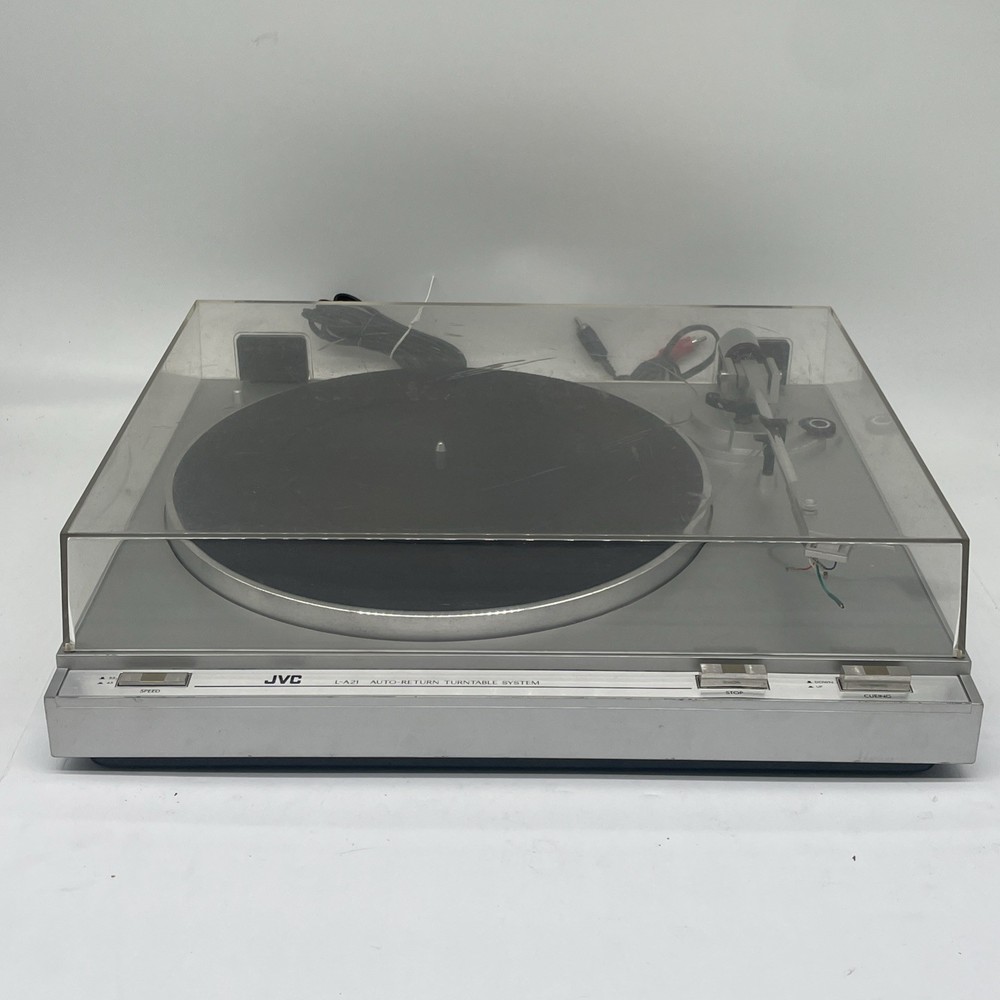 Vintage JVC L-A21 Turntable Belt Drive Auto Return Japan *TESTED WORKING NO CART