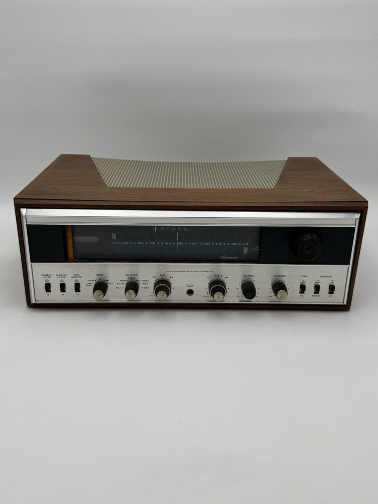 Scott Stereomaster 388 AM/FM Stereo Receiver Parts & Repair Original Wood Case