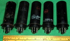(5) 6L6 Metal Type Beam Power Pentode Tubes GE, RCA, Tung Sol Test OK! RadioHiFi