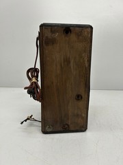 Vtg Antique Silvertone Superheterodyne Wood Cabinet AM Tube Radio As Is