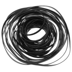 50Pcs Recorder Rubber Belts 40-135mm Mix Flat Cassette Tape Recorder(4mm Width)