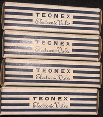 EL86/6CW5 NIB NOS Factory Date Matched Quad Teonex Valves England Boxes Tubes