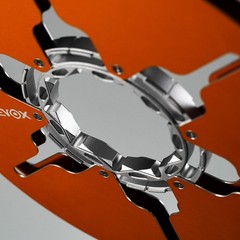 Studevox 10.5″ Edge Polished Orange Aluminium Tape Reel For Reel Tape Recorders
