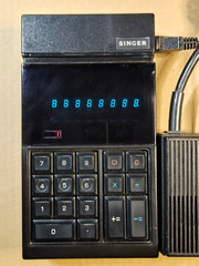 Singer Friden VERY RARE Vintage Calculator W/AC Power Supply Clean Working Well