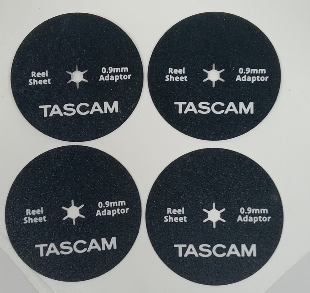 Four TASCAM – REEL TO REEL Adjusting Sheet Spacers Adaptors 0.9mm – New