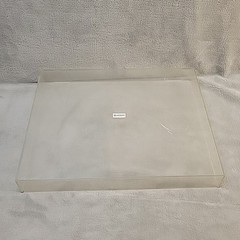 Hitachi TURNTABLE HT-12 Part Dust Cover Lid Melt Marks As Is Read