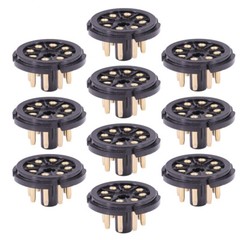 10PC K8A 8Pin Tube Socket For KT88 EL34 6550 6CA7 6SN7 Valve Base Audio HIFI