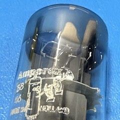 1958 AMPEREX BUGLE BOY EL34 6CA7 TUBE DOUBLE D GETTERS TESTED 104%