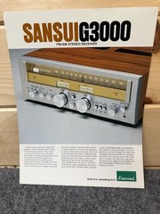 ⭐️ Original Sansui G3000 Stereo Receiver Dealer Sales Brochure – Beautiful!