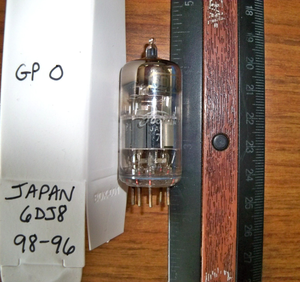 Strong Toshiba Gray Plate O Getter 6DJ8 / ECC88 Tube – 98/96