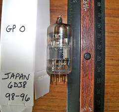Strong Toshiba Gray Plate O Getter 6DJ8 / ECC88 Tube – 98/96