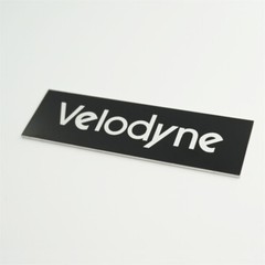 Velodyne Custom Made Logo Badge Emblem Silver 63.5mm(2.5″)X19mm(0.748″)