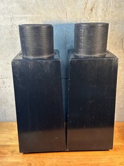 Tested Ohm Walsh 2XO Omnidirectional Floor Standing Stereo Speakers Pair Black