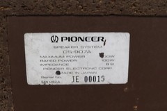 Vintage 1986 Pioneer CS-907A Floor Speakers 4-Way 7 Drivers Imported Japan Rare