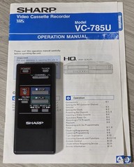 Sharp VC-785U VHS VCR Player HQ Plus Double Comb Filter Japan 1986 – TESTED –