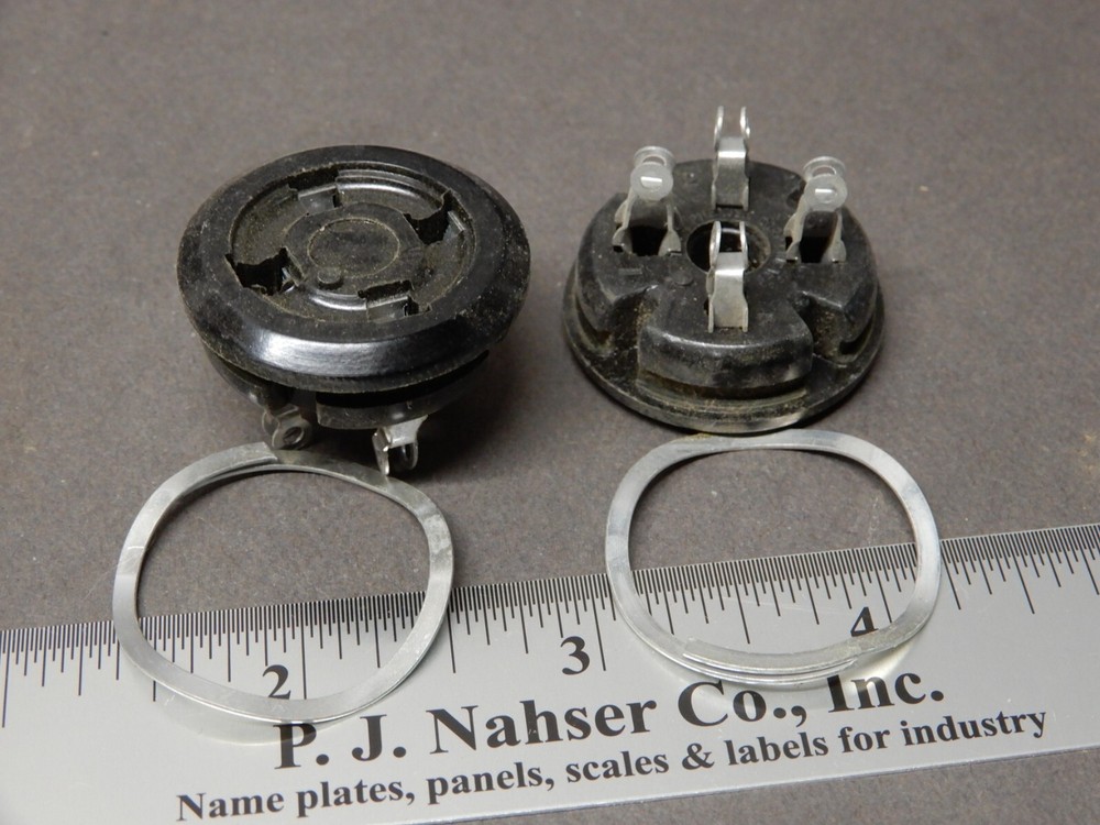 Amphenol 4 Pin Retaining Ring Socket 78S4 (2) NOS Amplifier/Organ/Wurlitzer S4