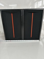 Vintage Pair Of J.C. PENNEY SPEAKERS Orange Stripe Nice Made In Japan 16 Ohm