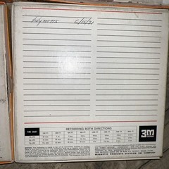 4 VTG Formula 15 Audiotape 1800′ Mylar Tape Reels & Scotch 203 -Prerecorded