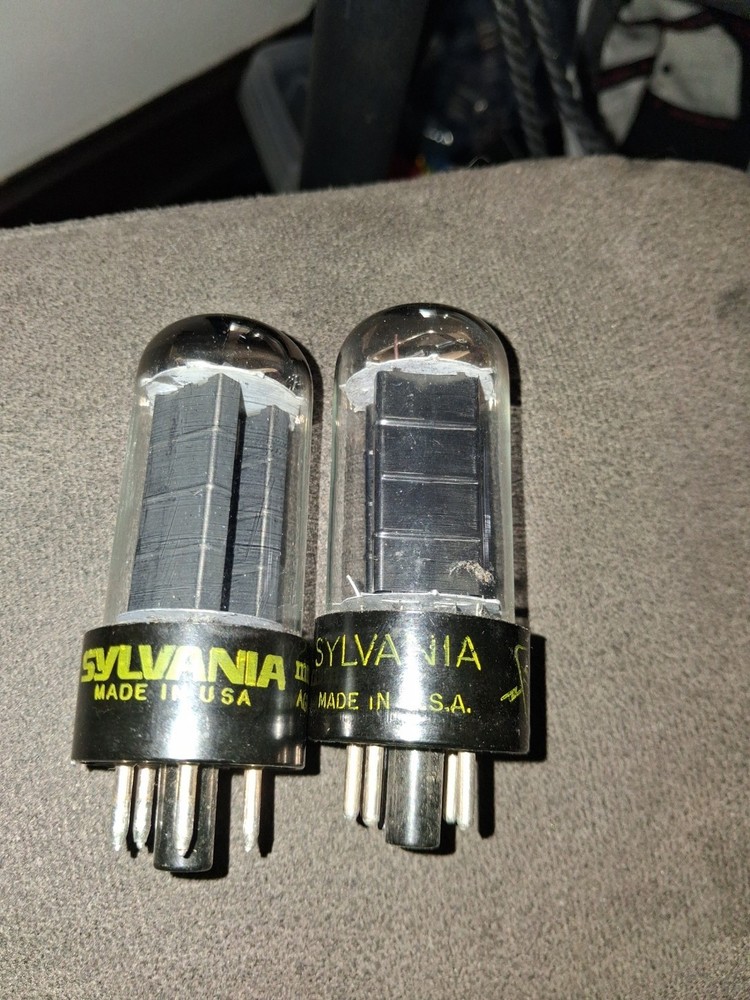 2 strong sylvania 5Y3GT / 5Y3 tubes #40000