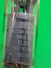 Matched Pair (2) Svetlana EL34/6CA7 tubes – Russia