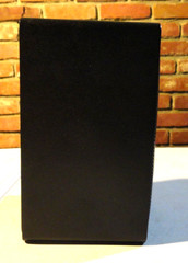8″TALL Realistic Minimus 7 Black 40W Bookshelf Speakers Pair In OG 40-2030C