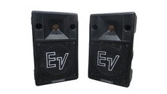 PAIR EV Electro Voice Tapco Two-Way Speakers, Model 100S – Free Shipping
