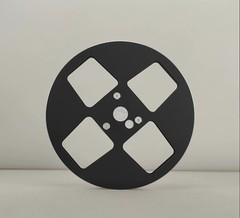 1X 7” Matte Black METAL 1/4″ Empty Take Up Reel For Reel To Reel Tape Recorders