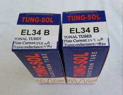 New 2x Tung-Sol EL34B | Matched Pair / Duet / Two | Power Tubes | Free Ship