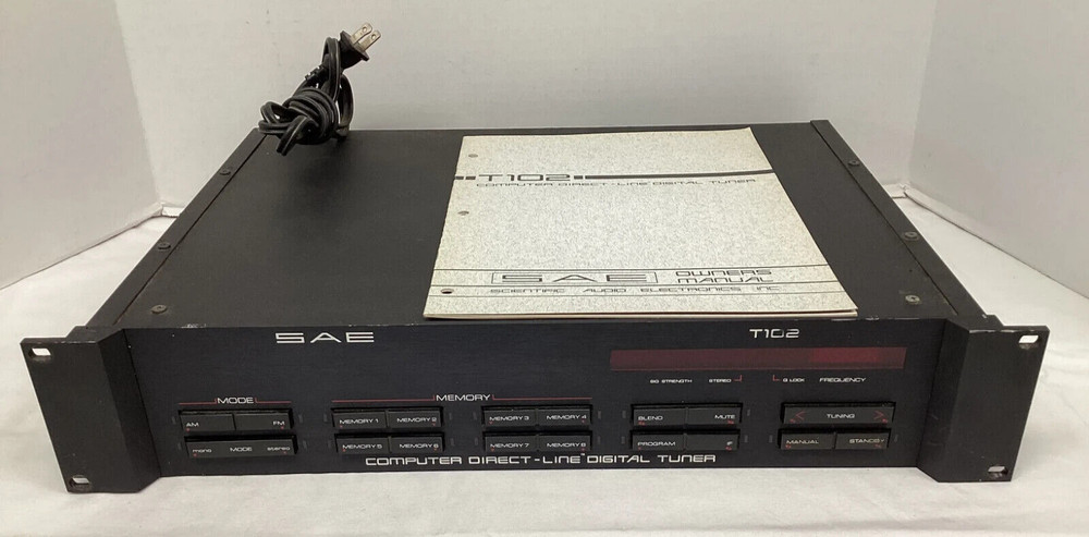 SAE T102 Computer Direct-Line Digital Tuner with Manual WORKS!