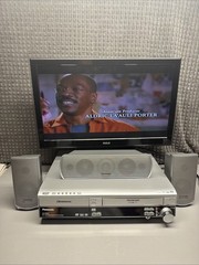 PANASONIC SA-HT830V 4 Head Hi-Fi 5 DVD VHS Combo VCR Works With Remote & Speaker