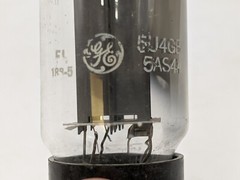 General Electric GE 5U4GB 5AS4A Rectifier Vaccuum Tube Vintage Audio Electronic