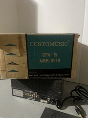 Rowe Customusic CPA-15 Tube Amplifier PA Amp Powers On Tubes Glow Vintage