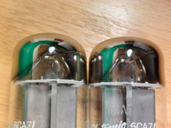 Closely Matched Pair of GE 6CA7 EL34 NOS NIB Vacuum Tubes #2
