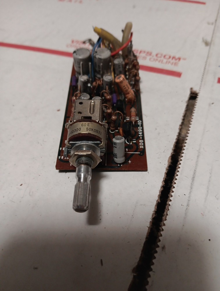 Kenwood KR-6600 Stereo Receiver Parting Out Sound Inject Pot and Board