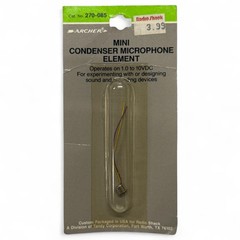 Archer/ RadioShack Mini Condenser Microphone Element 270-085 NEW