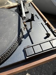 Vintage BIC Model 1000 Electronic Belt Drive Turntable Record Player For Parts
