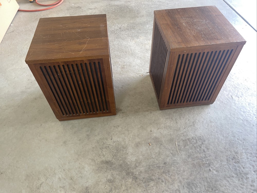 Vintage 1969 Realistic Optimus 4 Omni-Directional Speakers Rare